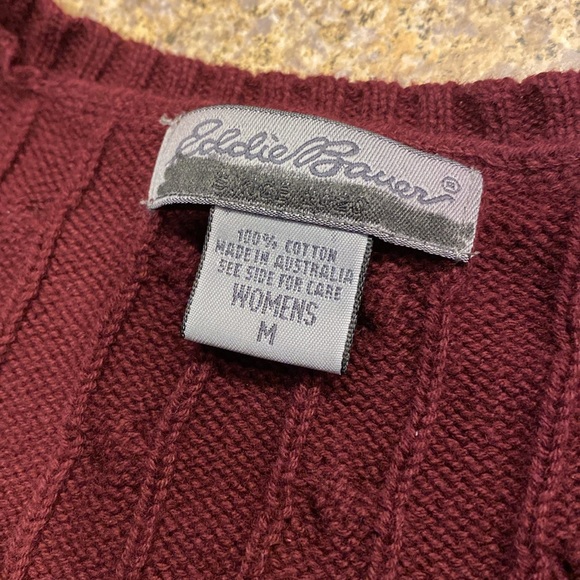 Eddie Bauer Cotton Button Cardigan Sweater Women’s Medium - Picture 3 of 11